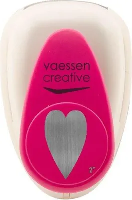 Produktbild von Vaessen Creative | Motivstanzer Herz Schmal 49x30mm