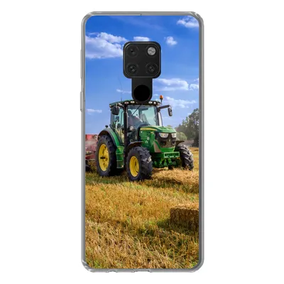 Produktbild von MuchoWow® Handyhülle Schutzhülle Hülle für Huawei P40 Lite Traktor - Bauernhof - Heu - Feld - Sonne - Landleben Silikon Softcase Handy Hülle - Handy