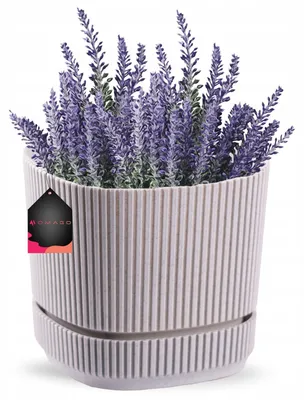 Produktbild von OMAGO Moderne Balkon-Blumenampel mit Untersetzer Grau