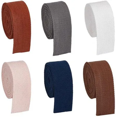 Produktbild von Kunststoff-Webband, 18 Meter Länge, 6 Farben, 3,8 cm Breite, Baumwollbänder, stabil und elastisch, ideal für Bastelprojekte, Staubband