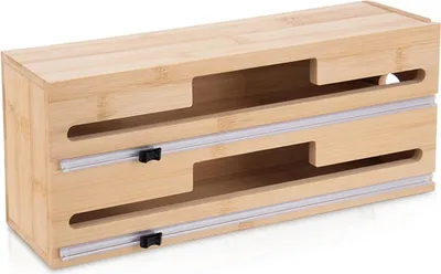 Immagine prodotto di Dispenser per pellicole e fogli in legno 2 in 1 con lame