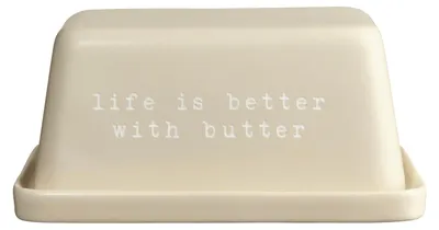 Produktbild von ASA hey! Butterdose life is better with butter 16x11cm