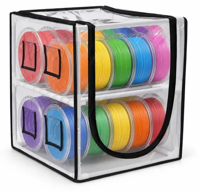 2-stöckige Filament-Aufbewahrungsbox für 20-24 Rollen, Metallregal