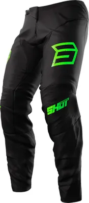 Image de Shot Devo Army Motocross Hose, schwarz/grün, 30