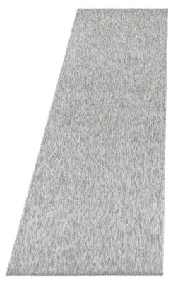 Zdjęcie produktu dla Dywan bieżnik do salonu, jasnoszary, 80x250 cm, jednolity kolor