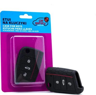Zdjęcie produktu dla Silikonowa osłona kluczyka BLACK do VW Seat Skoda