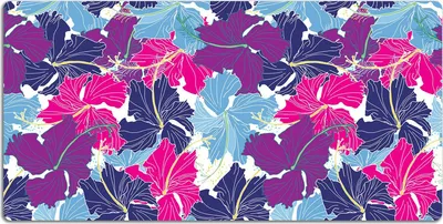Produktbild von Schreibtischmatte Tischunterlage 90x45 cm Mauspad - Hibiskus