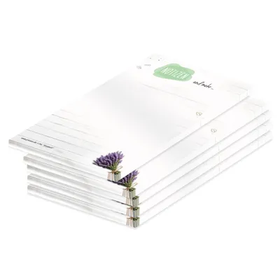 Produktbild von PRICARO Notizblock "Bouquet", A6, 5 Stück