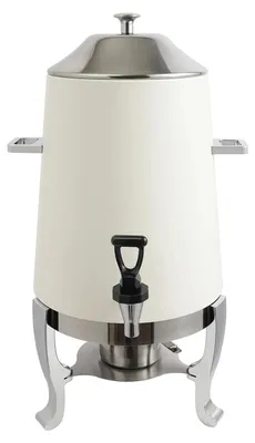 Immagine prodotto di Distributore di bevande - Dispenser per caffè, tè e acqua calda - In acciaio inossidabile - Con supporto - Con portabombule - Ideale per buffet e servizi di catering