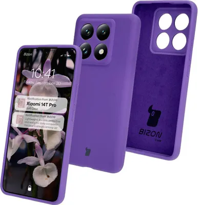 Produktbild von Bizon Soft Case Xiaomi 14T Pro lila