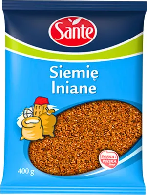 Zdjęcie produktu dla Siemię Lniane Sante Wysoka Zawartość Błonnika i Kwasów Tłuszczowych 400 g