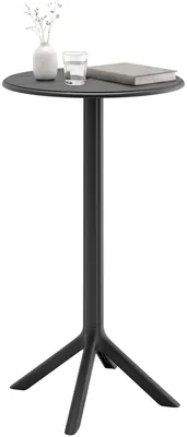 Immagine prodotto di Bartisch Tomas - Tavolino da bar in plastica nera | Colore: nero | Dimensioni: 60x60x107 cm