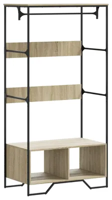 Immagine prodotto di vidaXL Appendiabiti in rovere Sonoma 90x50x180 cm materiale a base di legno
