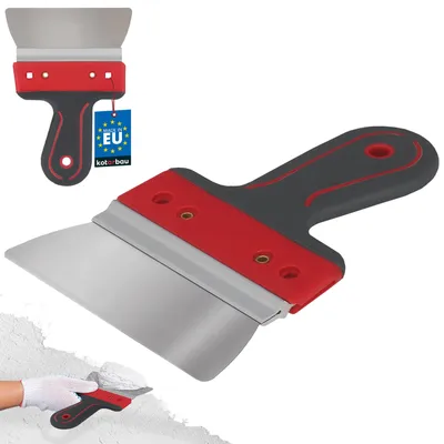 Produktbild von KOTARBAU® Edelstahl Flächenspachtel 150 mm zum Auftragen von Spachtelmasse Gips Putz