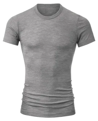 Produktbild von CALIDA Wool & Silk Langarmshirt Herren Platin melé 52-54