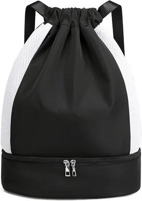 Immagine prodotto di Borsa sportiva impermeabile con cordino - Borsa da palestra per uomo e donna - Borsa per il fitness e lo sport
