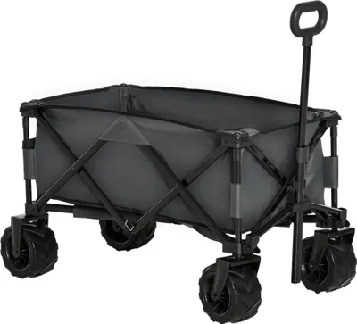 Image de Chariot pliable à main 360° Chariot de jardin avec poignée télescopique jusqu'à 20 kg Hauteur de poignée réglable pour les excursions et le jardin
