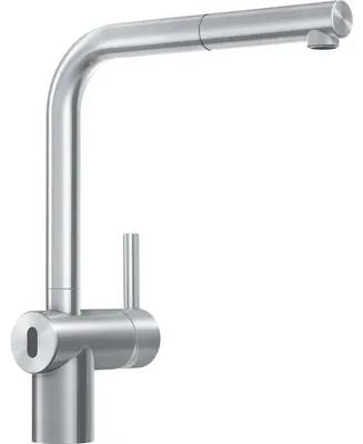 Produktbild von Franke Edelstahl Hochdruck Armatur, Wasserhahn Atlas Neo Sensor L Zugauslauf Edelstahl Seitenbedienung 115.0625.523 - inkl.