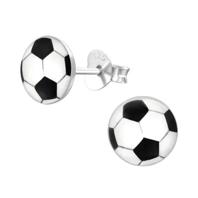 Produktbild von Monkimau Fussball Ohrringe aus 925 Silber