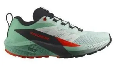 Image de Chaussures de course pour femmes Salomon SENSE RIDE 5 W, couleur bleu/noir/gris, taille 5.5