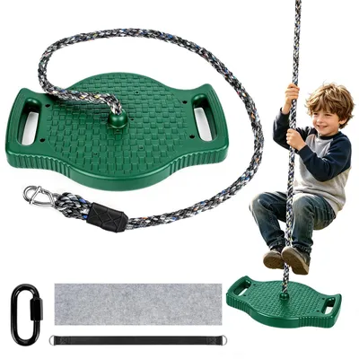 Productafbeelding van Solidchoice - 4-in-1 Kinderschommel met Klimtouw en Verstelbaar Touw