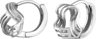 Produktbild von 925er Sterling Silber Creolen Ohrringe mit Knoten