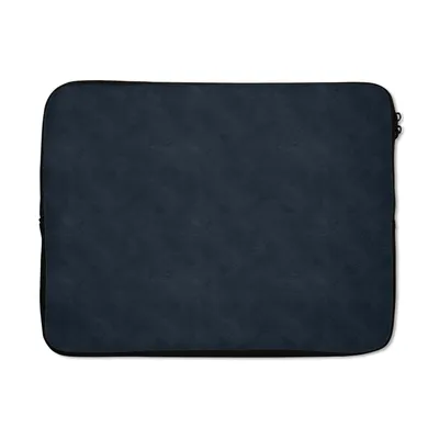 Produktbild von MuchoWow® Laptop Hülle 17 Zoll Laptoptasche Leder - Blau - Tierhaut - Zipper - Schutzabdeckung
