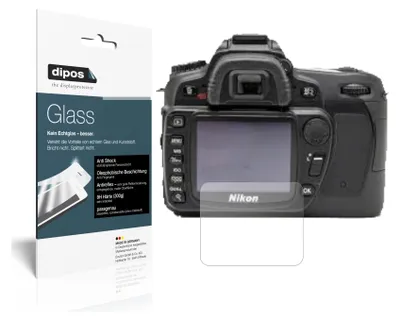 Produktbild von 2x Schutzfolie für Nikon D80 matt - Anti-Shock 9H Folie dipos Glass Kunststoffglas