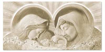 Image de Giallobus - 12 - Bénédiction de la Sainte Famille - Beige - Giallobus - 100L x 50l cm - Tableau - Verre acrylique