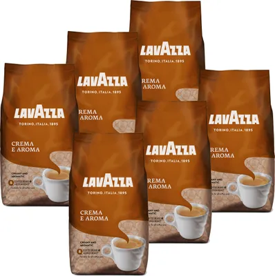 Produktbild von Lavazza Kaffee Bohnen Crema E Aroma, Bohnenkaffee, 6er Pack, 6 x 1000g