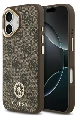 Produktbild von Guess 4G Strass Logo Magsafe Fall für Iphone 17 - Brązowe