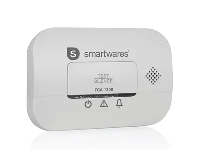 Produktbild von Smartwares Rauch-, Wasser-, Hitzem-, Kohlenmonoxid, Gas inkl. Magnethalterung CO Melder FGA-1308 3 Jahre