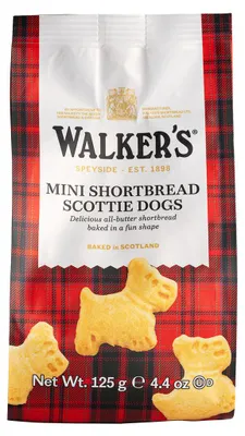 Zdjęcie produktu dla Walkers Pure Butter Shortbread Mini Scottie Dogs shortbread 125g