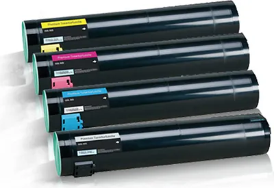 Produktbild von 4x Kompatible Tonerkartuschen für Dell 7130cdn Black Cyan Magenta Yellow - 59310873 59310876 59310875 59310878 - Eco Office Serie