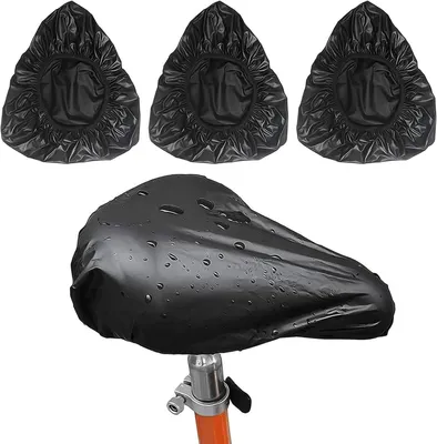 Immagine prodotto di Copertura impermeabile per sella da bicicletta, confezione da 3 pezzi, grande, elastica, protezione da pioggia e polvere