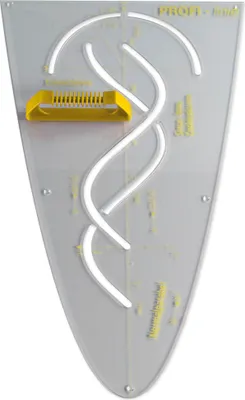 Produktbild von TimeTEX Profi-Parabelschablone 59 cm, magnetisch, mit Griff