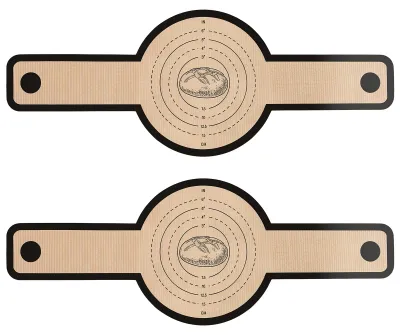 2er-Set Silikon-Backmatte für Dutch Oven, antihaft, wiederverwendbar