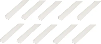 Produktbild von Alberts 10 x Winkelprofil, PVC, weiß, 30 x 20 x 1 mm, Länge 1 m