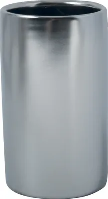 Produktbild von Spirella Zahnputzbecher Zahnbürstenhalter Keramik "Tube" 7x11,5 cm Silber Matt