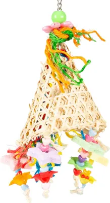 Produktbild von Duvo+ Vogelspielzeug Forage Bambuskegel & Mineralsterne