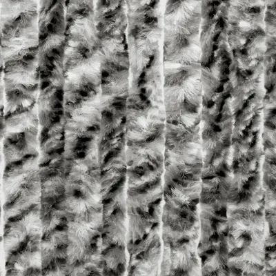 Produktbild von Moritz Flauschvorhang aus Chenille 90 x 220 cm dunkelgrau grau meliert Türvorhang als Fliegenschutz Insektenschutz für Camping Wohnwagen
