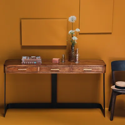 Immagine prodotto di Signature - Console d'ingresso in metallo e vero rovere