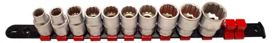 Immagine prodotto di Set-kit bussole bi-esagonali 1/2", 10-22 mm, 10 pezzi Kroftools