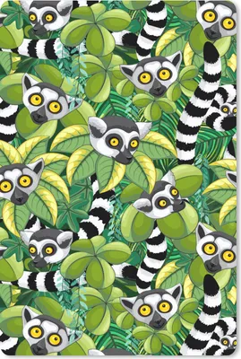 Produktbild von MuchoWow® Mauspad Mousepad Muster - Dschungel - Ringelschwanzlemur 40x60 cm - Mousepads - Maus Mat - Pad - Mausunterlage - Schreibtisch Accesoire