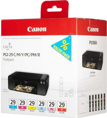 Productafbeelding van Canon inktpatronen - Cyaan, magenta, geel, fotocyaan, fotom magenta, rood - voor inkjetprinters