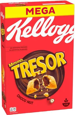 Produktbild von Kelloggs Tresor Choco Nut Cerealien super leckerer Knusperspaß 660g