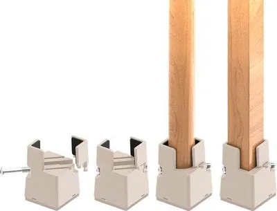 Productafbeelding van Famanu meubelverhogers, 5 cm - Stabiel en belastbaar - Set van 4 stuks