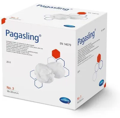 Zdjęcie produktu dla Hartmann Pagasling gaziki sterylne rozmiar 3, rozmiar śliwki 18 x 20 szt.