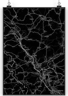 Produktbild von Mr. & Mrs. Panda Bild Beckingen DIN A3 - Geschenk, Stadt, drucke, Dorf Karte Landkarte Map Stadtplan, wanddruck, Wandbild, Plakat, wanddeko