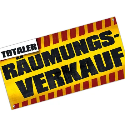Produktbild von Banner 2x1 m Räumungsverkauf Werbebanner Plane